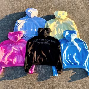 Sweat à capuche Streetwear de haute qualité polaire blanc Boxy Zip up Vintage Double couche lavage à l'acide soleil délavé sweats à capuche en détresse pour hommes - Product Image 4