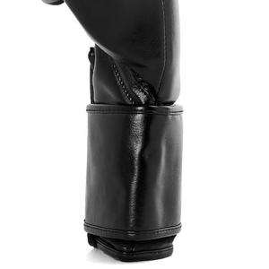 High Quality Genuine Cowhide Leather Fly Boxing <b>Gloves</b> Custom Made Full <b>Black</b> <b>Lace</b> up Competition <b>Gloves</b> Muay Thai Training - Product Image 6