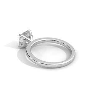 แหวนแฟชั่นสีโรสโกลด์สำหรับสุภาพสตรีเครื่องประดับเพชรที่ตัดเป็นกรัมทองแท้ดีไซน์คลาสสิก - Product Image 3