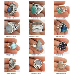 Anillo de diseño único de piedra preciosa de Topacio Azul Natural de alta calidad, joyería hecha a mano Bohemia, precio de fábrica al por mayor, proveedor a granel India - Product Image 4