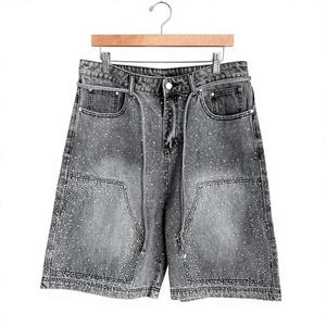 Short en jean taille basse confortable pour femmes travail personnalisé pour les filles respirant et abordable Y2K breloque poche cargo wrap - Product Image 1