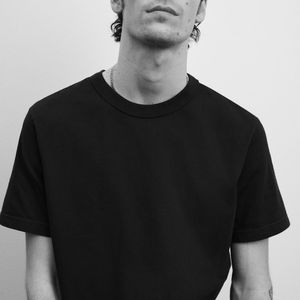 Top qualité hommes T-Shirts coton été t-shirt noir Style à la mode couleur unie surdimensionné t-shirt hommes - Product Image 5