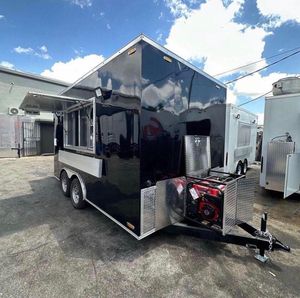 Remolque de Comida Rápida de Aluminio de Alta Calidad Personalizado para la Venta de Helados, Carrito de Hot Dogs, Aplicaciones de Carritos de Comida Móviles - Product Image 6