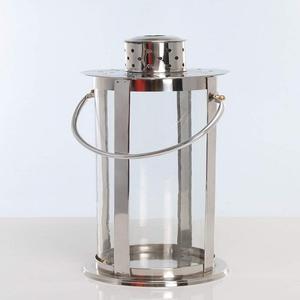 Farol de Vela Mediano para Interiores y Exteriores, Hecho a Mano, de Metal, Acero Inoxidable, para Decoración del Hogar - Product Image 5