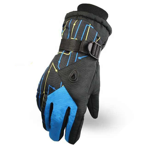 Gants de ski imperméables et chauds d'hiver à écran tactile personnalisés par le fabricant, mitaines longues avec logo personnalisé - Product Image 3
