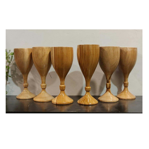 Venta caliente Copa de vino de madera para Bar y Hotel Madera natural Diferentes 100% Copa de vino de color natural - Product Image 6