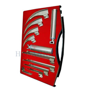 Laryngoscope vidéo portable chirurgical Hosanna Intubation facile Ensemble d'instruments réutilisables Source d'alimentation manuelle en acier - Product Image 4