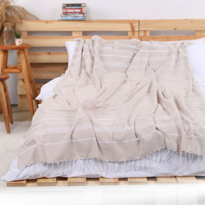 Pure Throw <b>XL</b> Wholesale Turkish <b>Towel</b> Throw Blanket Woven Peshtemal Blanket Picnic <b>Beach</b> <b>Towel</b> Blanket 100% Cotton Pure Series - Product Image 3