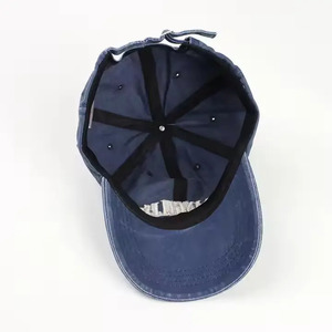 Venta al por mayor Unisex estilo occidental Shabby bordado gorra de béisbol Vintage Los Ángeles sombrero de camionero sin estructura algodón deportes - Product Image 5
