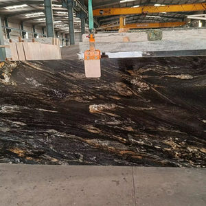 Losas de granito negro de diseño moderno Cosmo superficie de losa grande pulida - Product Image 1