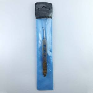 Pince à épiler multi-usages Pointe incurvée fine Pince à épiler en acier inoxydable pour l'extraction professionnelle des cils - Product Image 6