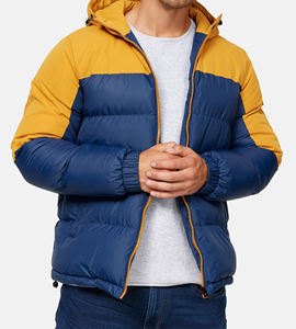 High Quality Cotton Filled <b>Puffer</b> Coat Unisex Trend Hooded Thick Winter Bomber Shiny Canvas Front Custom <b>Puffer</b> <b>Jacket</b> - Product Image 2