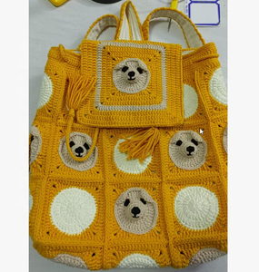 2026 Fashion New Designer Crochet <b>Travel</b> <b>Backpack</b> Handmade <b>Backpack</b> Beautiful Designer Casual Shoulder <b>Bag</b> for Girls - Product Image 6