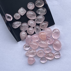 8mm 10mm 12mm Natural Rosa melocotón morganita piedra suave ovalada redonda pera cabujón piedras preciosas sueltas joyería fina hacer piedras reales - Product Image 4