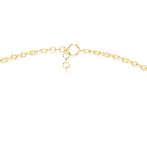 AIPO-114 Collier classique avec diamants étincelants pour femme en or jaune platine ou en or blanc et or rose - Product Image 2