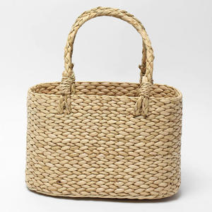 Bolsos de mano ajustables para mujer, de jacinto de agua, con logotipo personalizado, hechos a mano, venta al por mayor - Product Image 1