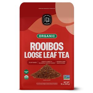 FGO Organic Rooibos <b>Tea</b>, 16 Ounce Loose Leaf Bulk Resealable Bag, Caffeine Free - Product Image 4