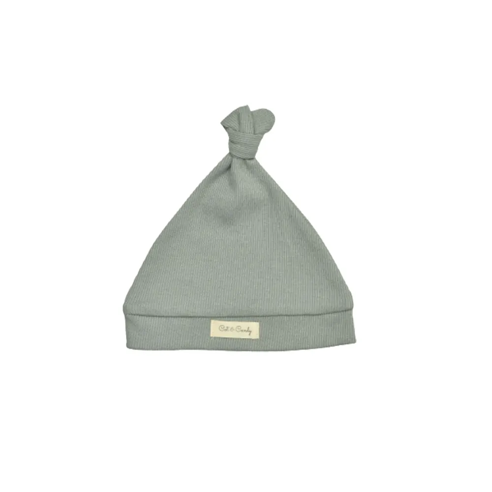 Bonnets simples noués en coton pour bébé de 0 à 6 mois Accessoires unisexe pour bébé Chapeau doux pour nouveau-né au meilleur prix