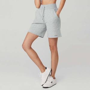 Women's High-Waist Cotton Jogger Shorts-Breathable Summer Casual Sport Sweat <b>Drawstring</b> Pocket Custom Logo Print High Street - Product Image 4