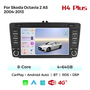 Lecteur audio multimédia pour voiture MEKEDE, FM, Car-play, <span class=keywords><strong>Android</strong></span> <span class=keywords><strong>Auto</strong></span>, WiFi, BT pour <span class=keywords><strong>Skoda</strong></span> <span class=keywords><strong>Octavia</strong></span> 2 A5 2004-2013, 8 pouces - Product Image 1