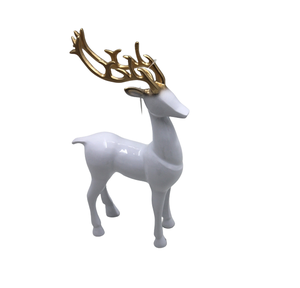 Diseño moderno aluminio Rein Deer blanco PC para Navidad decorativo Reno decoración del hogar hecho a mano personalizado - Product Image 1