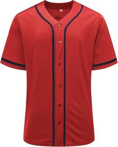 Camiseta de Béisbol para Hombre y Mujer, Uniformes Deportivos Hipster Hip Hop, Camisetas de Manga Corta para Camisa Personalizada con Botones - Product Image 2