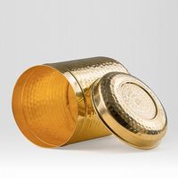 Vente en gros de bocal de rangement en laiton écologique, design moderne et simple, passe au lave-vaisselle, de qualité alimentaire, pour accessoires de décoration de gâteaux