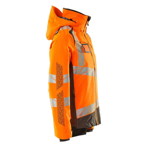 Nouveau vêtement de travail d'hiver haute visibilité haute visibilité veste de sécurité zippée pour hommes veste de sécurité réfléchissante durable pour hommes - Product Image 5