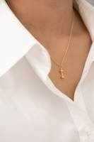 Valentijnsdag Sale Massief 925 Sterling Zilver 14k Goud Verguld Halters Ketting Vermeil Eeuwigheids Charm Hangertje Gym Lover Unisex Fijne