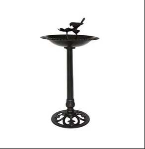 Comederos para Pájaros y Baños para Pájaros en Metal con Vidrio, Color Negro y Naranja, Decoración de Pared, Colgante y para Exteriores, Ofertas Más Vendidas - Product Image 4