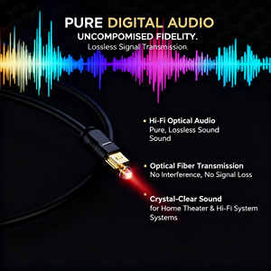 Câble <span class=keywords><strong>audio</strong></span> optique TOSLINK de haute qualité avec gaine en PVC durable pour téléviseurs HD et enceintes <span class=keywords><strong>audio</strong></span> - Product Image 4