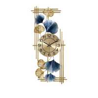 Horloge murale en laiton de luxe design décoratif moderne pour le salon élégant poli mur art horloge eau sûr premium décor à la maison
