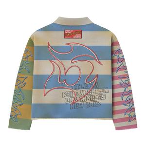 T-shirt Corta da <span class=keywords><strong>Uomo</strong></span> Pesante 300GSM - Stile Retrò Streetwear Ampio, Manica Lunga con Ricamo, Fantasie Personalizzabili - Product Image 2