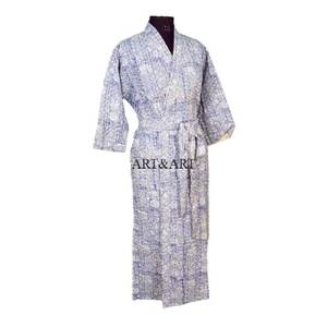 Robe Kimono Vintage Kantha Élégante, Robe de Nuit Longue pour Femme, Faite à la Main, Patchwork Traditionnel Indien, Couvre-vente d'été et d'hiver, Direct Usine - Product Image 5