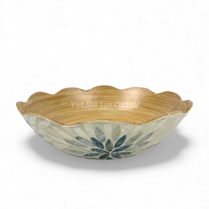 Cuencos Florales de Nácar al por Mayor, Pedido a Granel, Cuencos Decorativos con Incrustaciones de Concha, Naturales y Ecológicos para Cocina y Comedor - Product Image 1