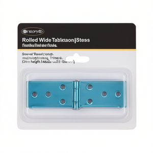 VORMANN Steel Blue Zinc-Plated Rolled Wide <b>Table</b> Hinge 34mm Height 140mm Width 1.6mm Thickness Packaged in Units of 20 - Product Image 3