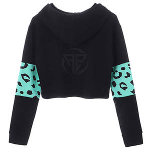 Sudadera Corta con Capucha para Mujer, la Más Vendida para Uso en Exteriores, Ropa de Moda, Sudadera Corta con Capucha Duradera para Mujer - Product Image 2