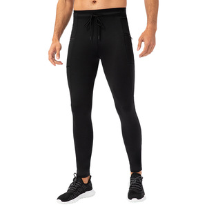 Pantalon de jogging à motif imprimé de compression pour hommes fermeture élastique entraînement entraînement vêtements de sport avec logo taille sport Yoga Leggings - Product Image 6