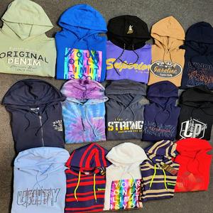 Sudadera con capucha de invierno para hombre al por mayor logotipo personalizado 350Gsm sudaderas casual cuello redondo pulóver con pantalones lisos ventas al por mayor - Product Image 3