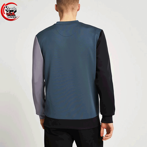 Sudadera de manga larga con cuello redondo y tinte de corbata impresa personalizada de alta calidad de peso pesado para hombres 100% diseño recortado de algodón para invierno - Product Image 2
