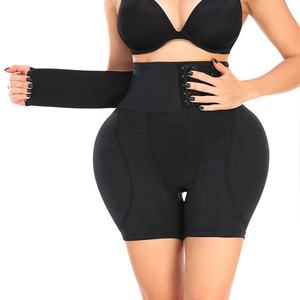 Nouveau pantalon de mise en forme du corps à <span class=keywords><strong>neuf</strong></span> rangées de boucles réglables, à entrejambe ouvert, sculptant la taille, rehausseur de hanches, avec éponge de contrôle du ventre - Product Image 5