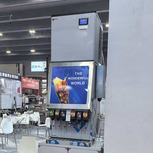 Distributeur de boissons gazeuses glacées à 6 saveurs avec machine à glace intégrée pour la fabrication de cola et de boissons rafraîchissantes - Product Image 4