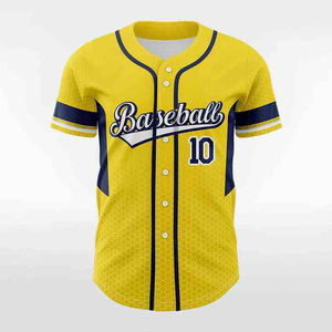 Uniformes de béisbol profesionales de alta calidad, camisas de juego personalizadas, tallas grandes, transpirable, antibacteriano, 100% poliéster, logotipo personalizado - Product Image 2