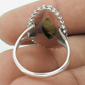 แหวนอัญมณีลาบราดอไรต์ธรรมชาติดีไซน์แบบโบฮีเมียนหรูหราระดับไฮเอนด์ดีไซน์แบบโบฮีเมียนแหวนสำหรับงานหมั้นและแหวนแต่งงานสำหรับผู้หญิง - Product Image 4