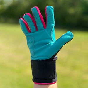 Low MOQ Full Finger Leather Batting Gloves Breathable Durable Eco-Friendly Ambidextrous Hand Protection Baseball Training Wear - Product Image 2