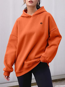 Sudadera con Capucha de Alta Calidad para Mujer, Estilo Urbano, Logotipo Personalizado, Unisex, 450GSM, 100% Algodón, Hombros Caídos, para Invierno - Product Image 2