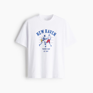 Camiseta con estampado de cuello alto para hombre, serigrafía de punto, estampado urbano de verano, ropa personalizada, algodón suave, ajuste Regular - Product Image 1