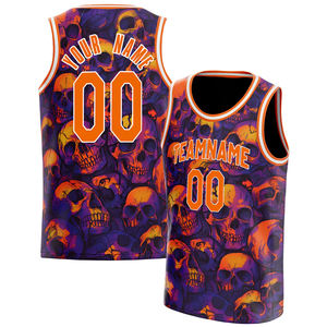 Nouveau meilleur maillot de basket-ball unisexe classique avec design sans manches OEM Logo personnalisé respirant Sublimation Technics Top basket-ball - Product Image 1