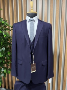 High Quality Custom Made Wholesale cheap <b>Viscose</b> And <b>Polyester</b> <b>Fabric</b> Men Elite Suit Wedding Groom's & Business Suit For Men - Product Image 5