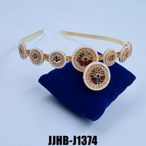 Bande de cheveux élégante bijoux de mode pour les femmes mariée fête de mariage Festival à la main concepteur ethnique en gros exportation - Product Image 1